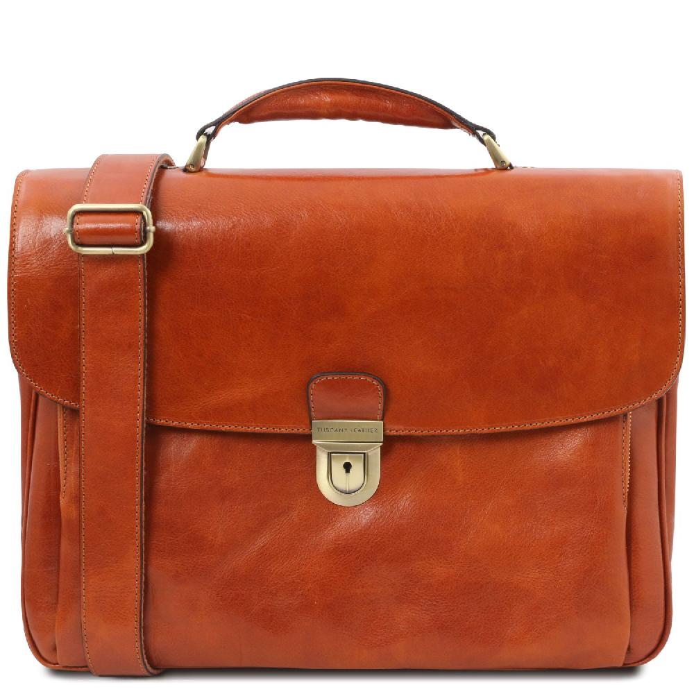 Tuscany Leather Trolley con 4 Ruote e Borsa Porta Computer TL SMART in Pelle Fino Al -60%
