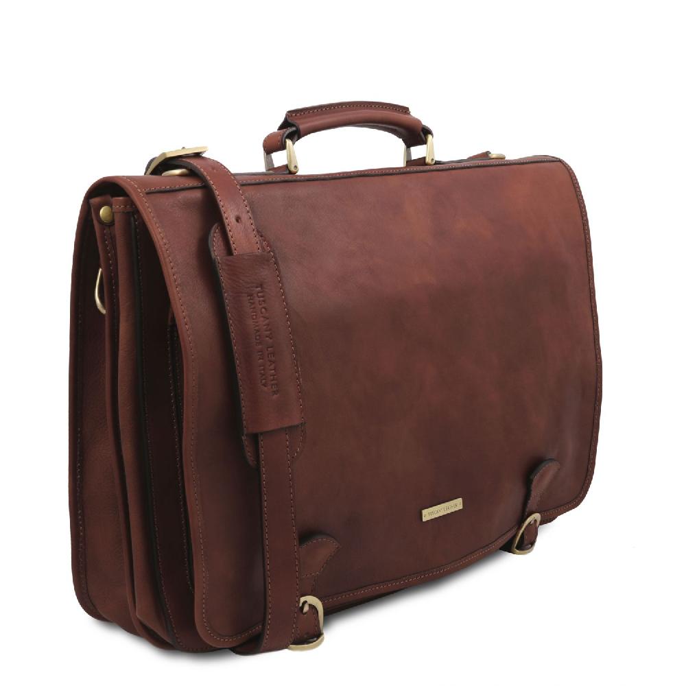 Tuscany Leather Borsa da Lavoro in Pelle Affare Del Giorno