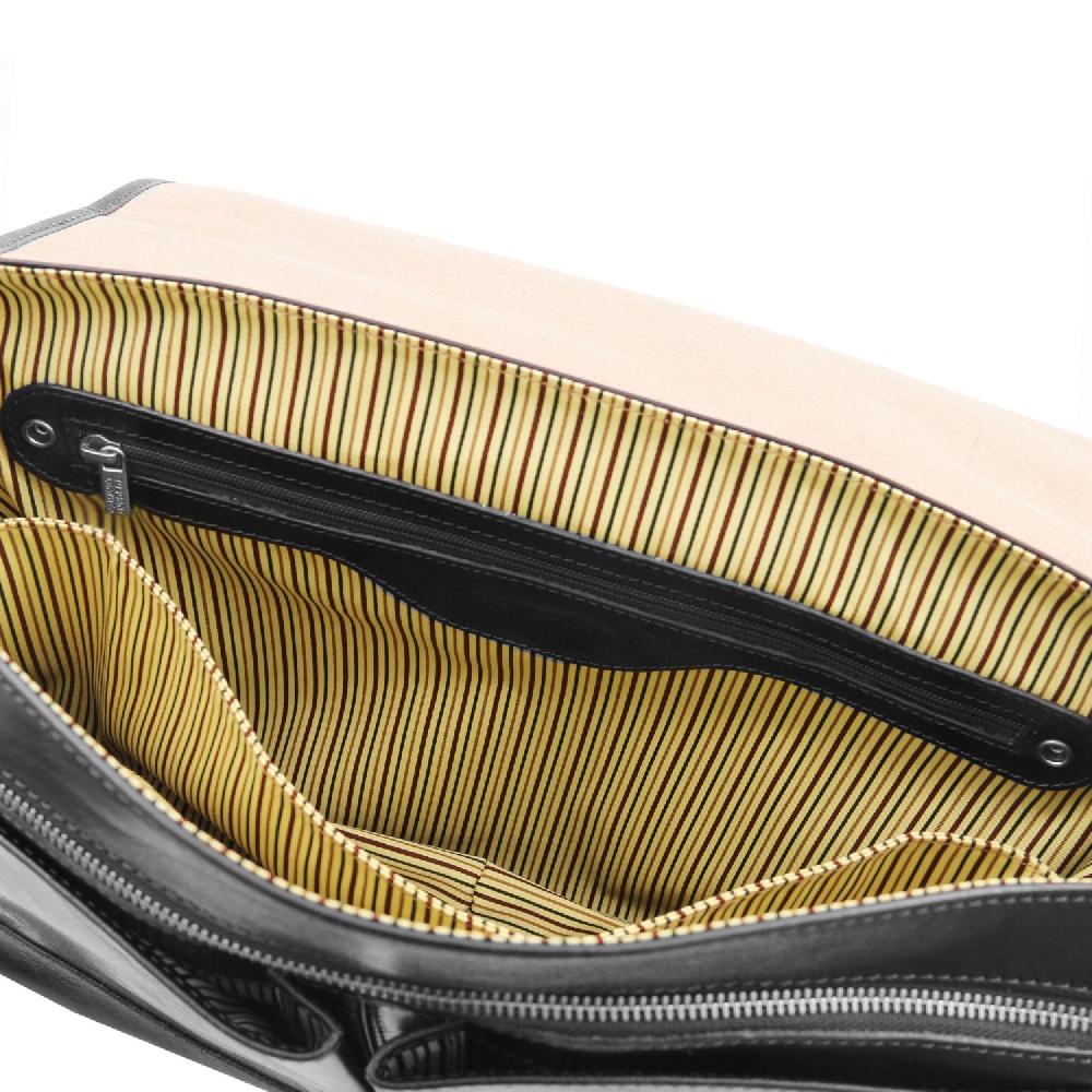 Tuscany Leather Borsa da Lavoro TL SMART Multiscomparto in Pelle con Pattella Economico