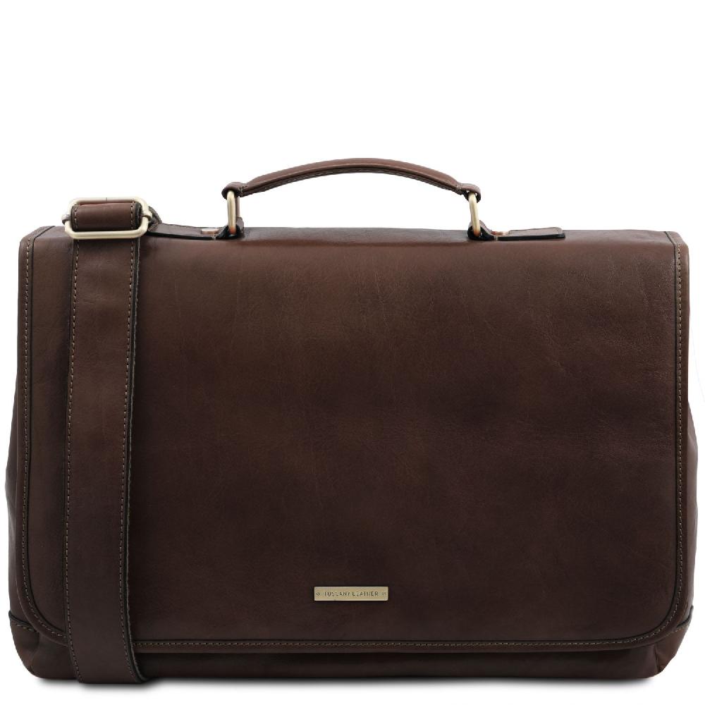 Tuscany Leather Borsa da Lavoro TL SMART Multiscomparto in Pelle con Pattella Online
