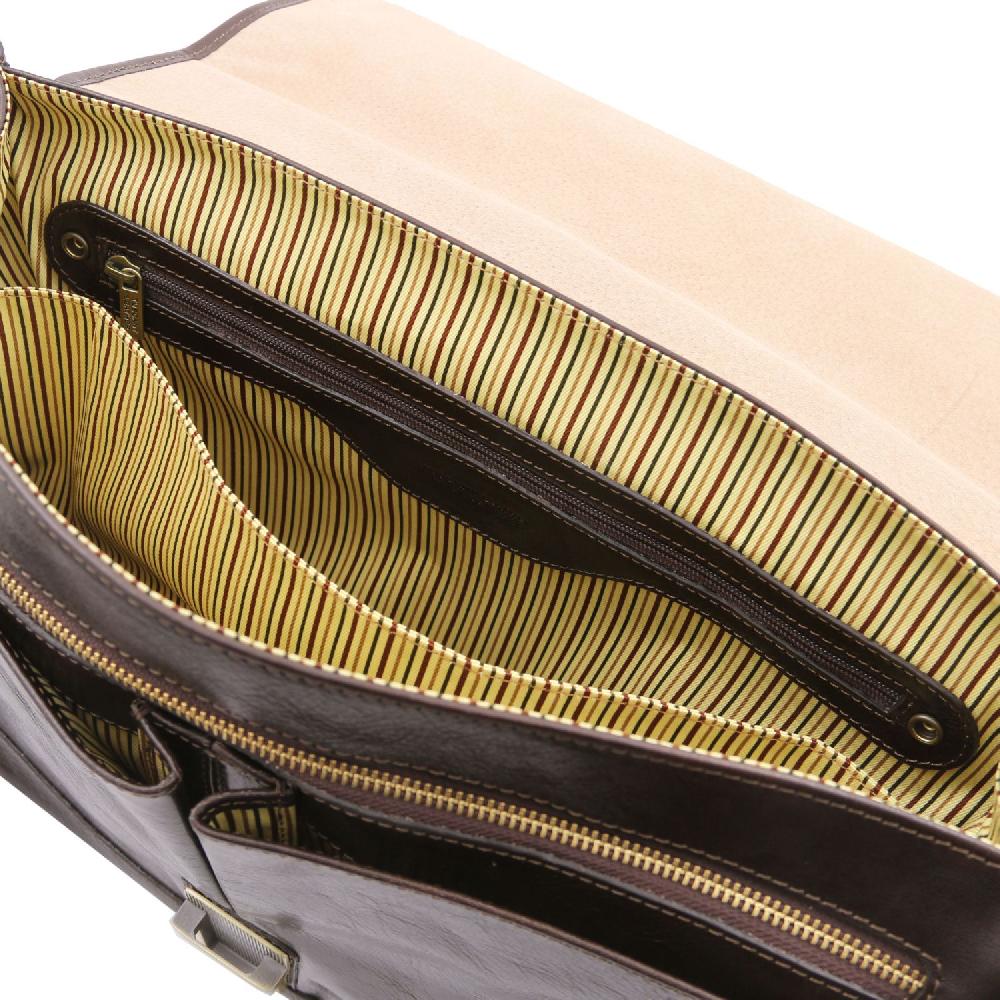 Tuscany Leather Borsa da Lavoro TL SMART Multiscomparto in Pelle con Pattella Online