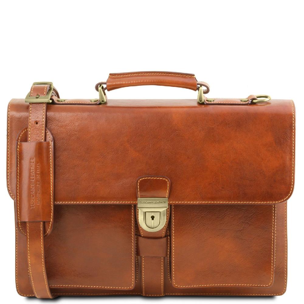 Tuscany Leather Borsa da Lavoro in Pelle 3 Scomparti I Più Venduti