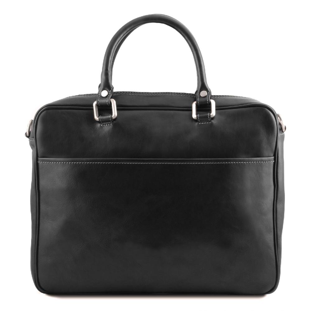 Tuscany Leather Borsa Porta Computer da Lavoro con Tasca Frontale in Pelle Prezzo di fabbrica