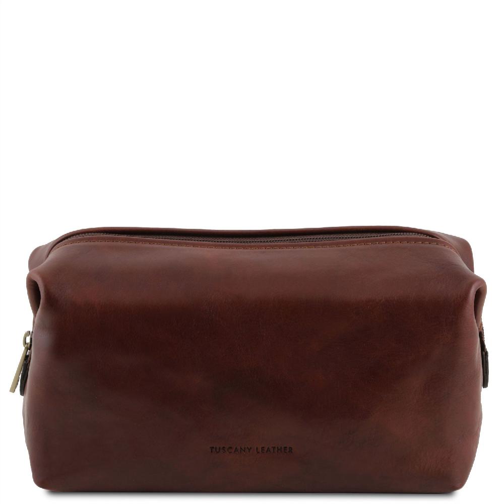 Tuscany Leather Beauty Case in Pelle - Misura Piccola Vendite stagionali