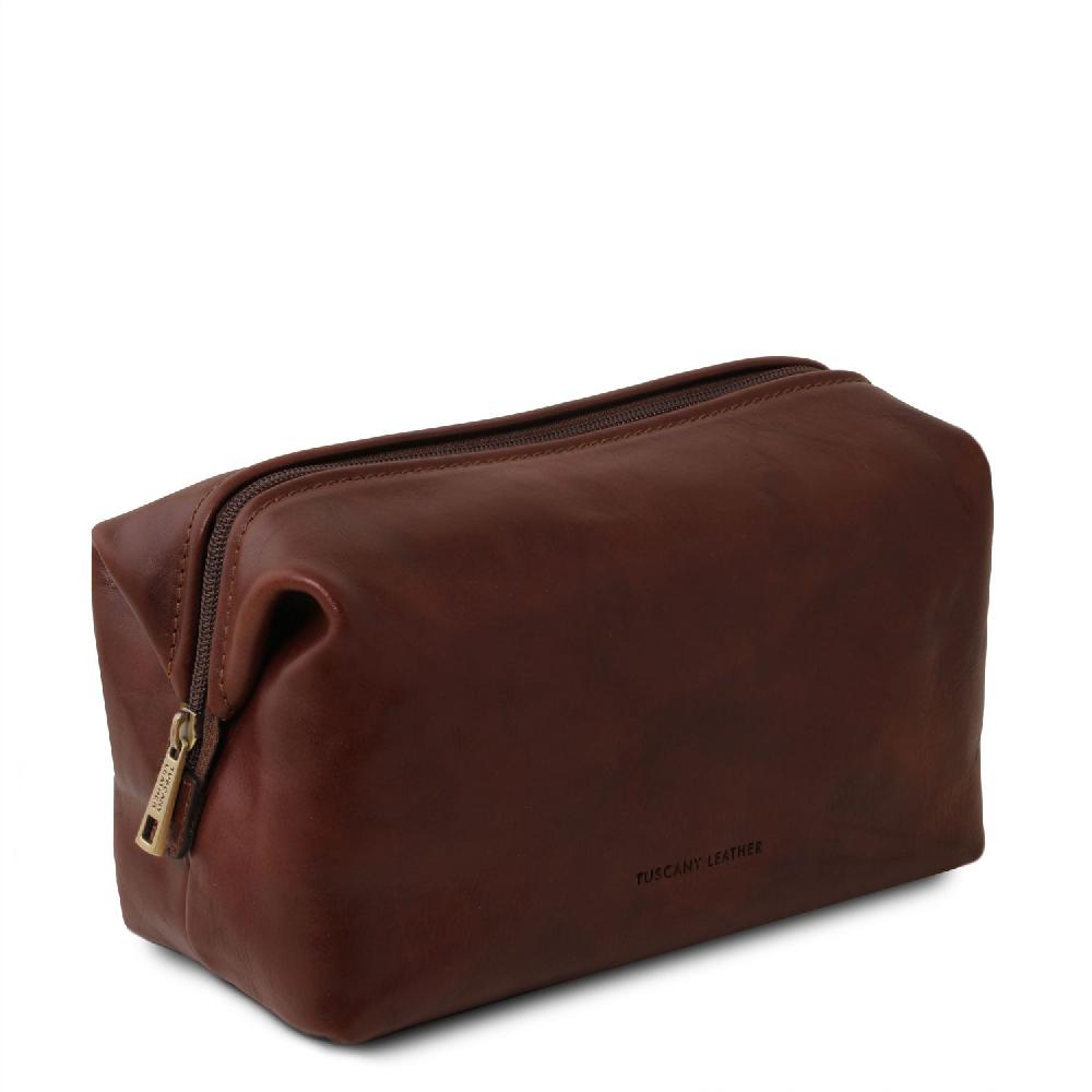 Tuscany Leather Beauty Case in Pelle - Misura Piccola Vendite stagionali