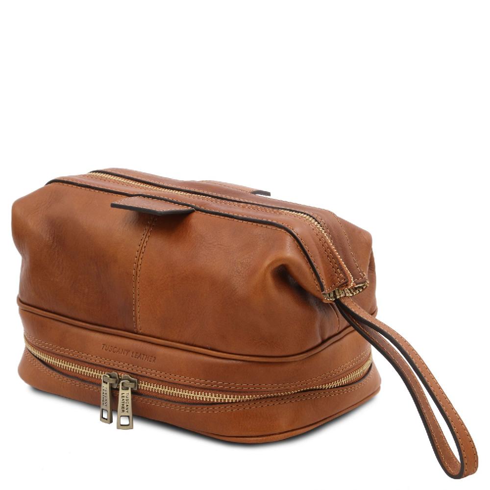 Tuscany Leather Beauty Case in Pelle Smaltimento dello stoccaggio