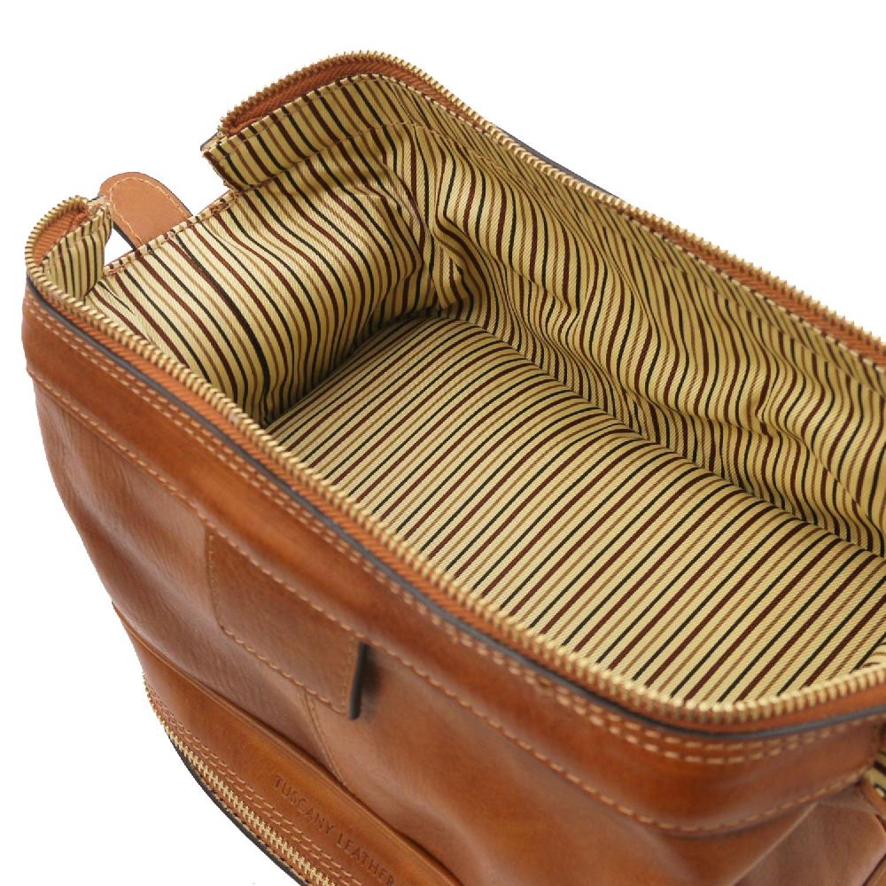 Tuscany Leather Beauty Case in Pelle Smaltimento dello stoccaggio
