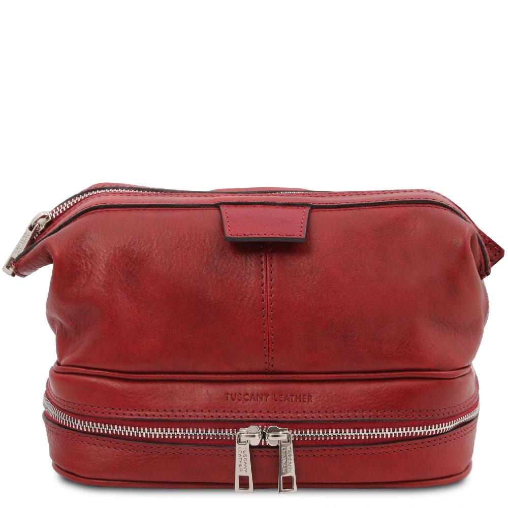 Tuscany Leather Beauty Case in Pelle Vendita calda