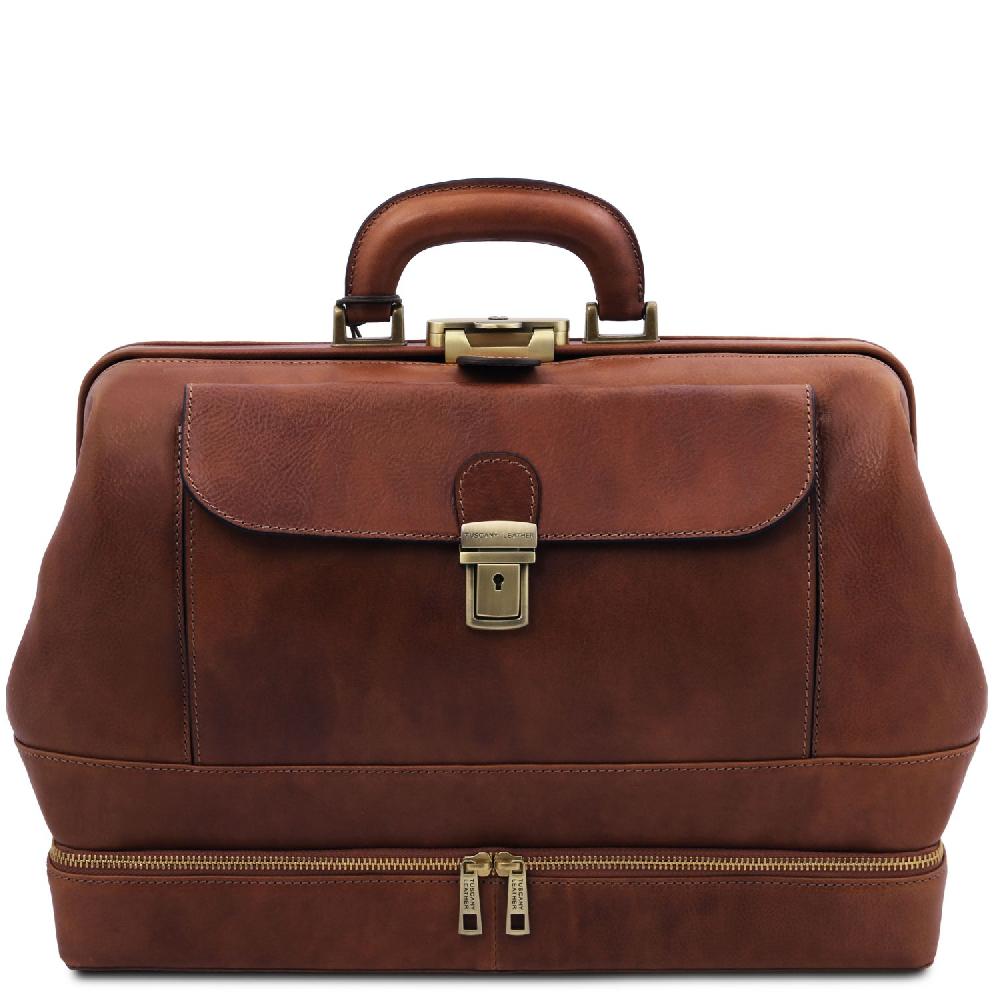 Tuscany Leather Esclusiva Borsa Medico in Pelle con Doppio Fondo Promozione Limitata
