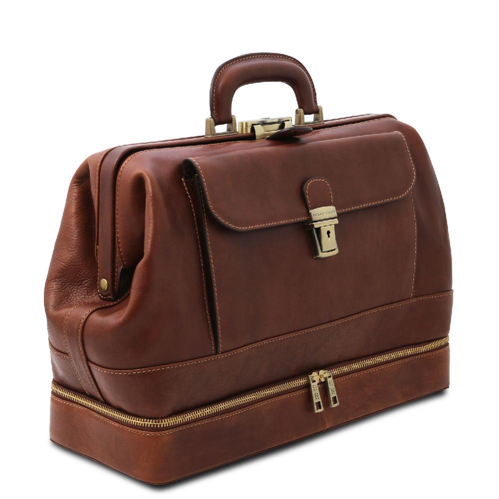 Tuscany Leather Esclusiva Borsa Medico in Pelle con Doppio Fondo Promozione Limitata