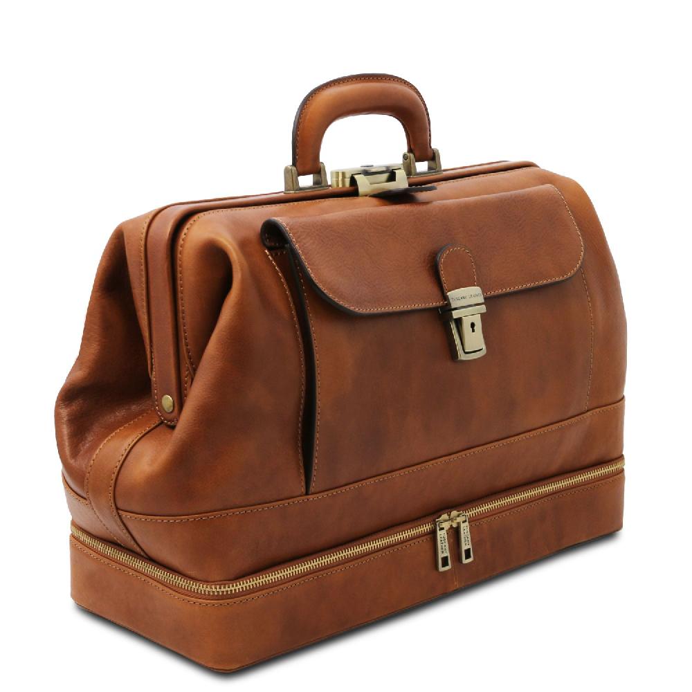 Tuscany Leather Esclusiva Borsa Medico in Pelle con Doppio Fondo Fino Al -60%
