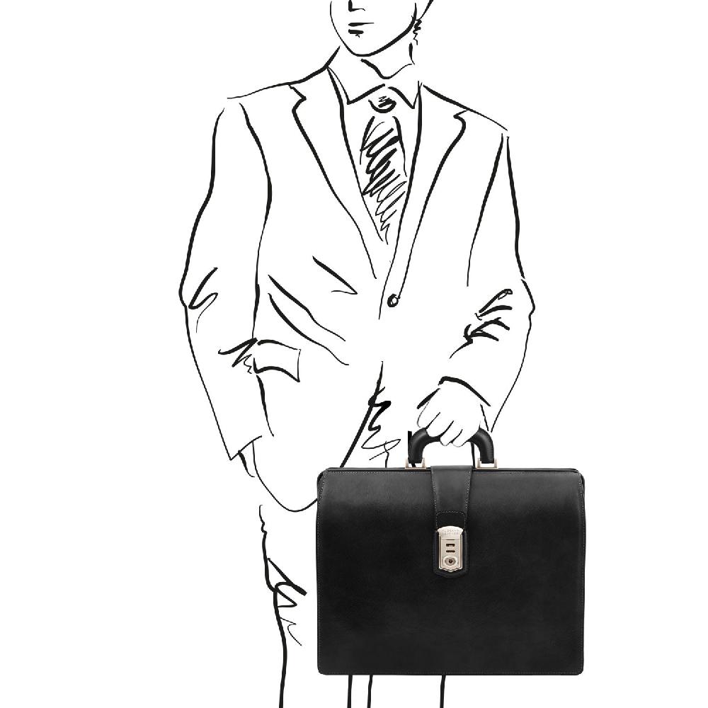 Tuscany Leather Borsa Medico in Pelle 3 Scomparti Offerta