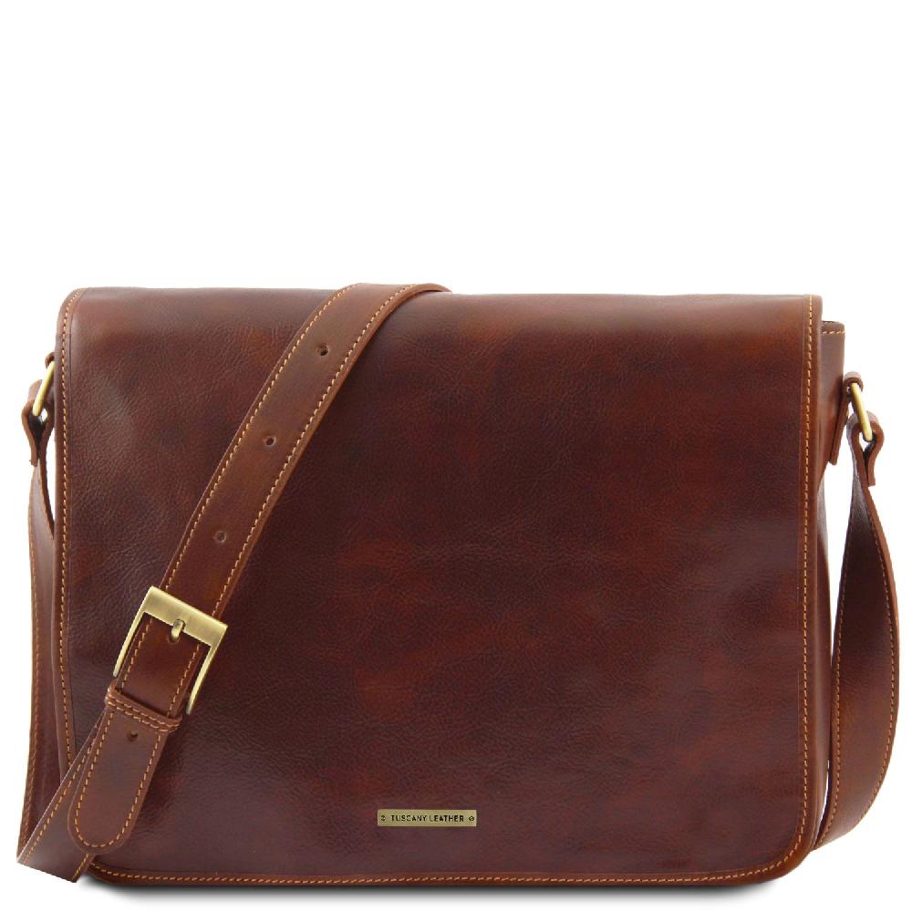 Tuscany Leather Borsa a Tracolla 2 Scomparti in Pelle