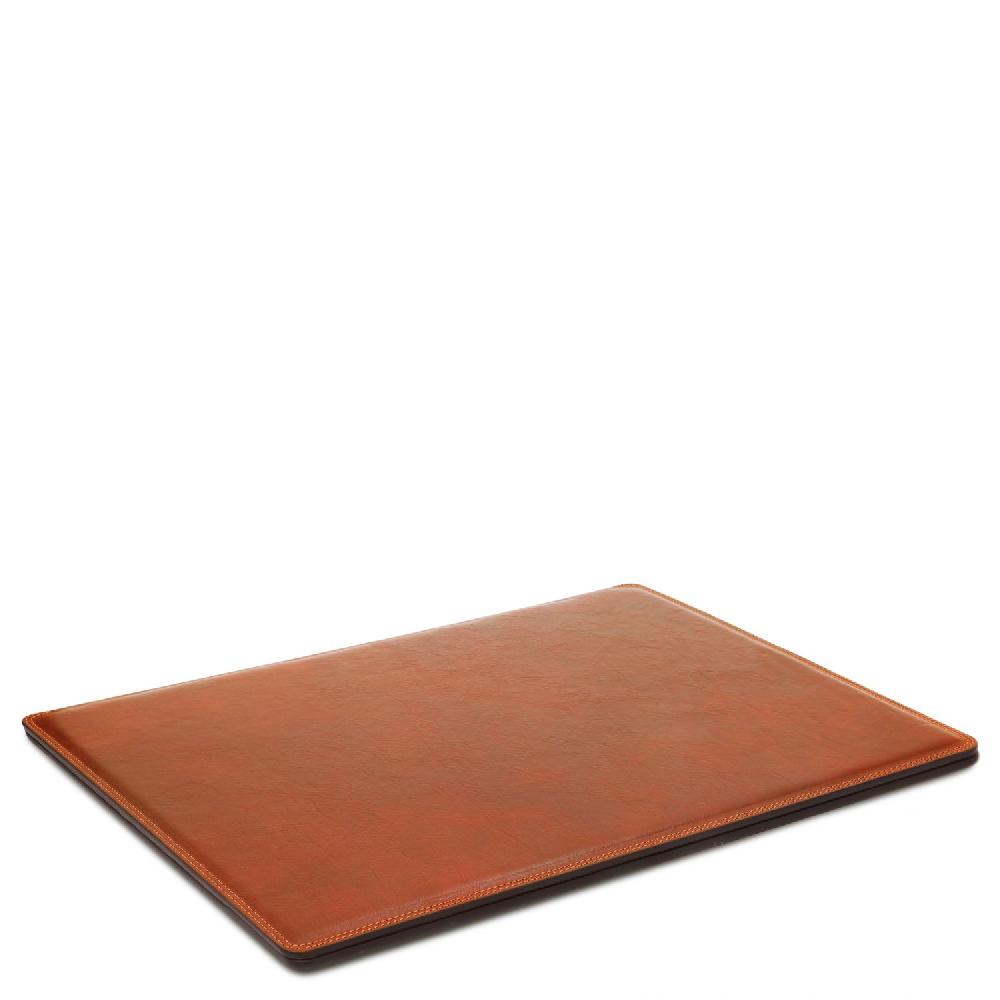 Tuscany Leather Sottomano da Scrivania con Ribalta Tappetino per Mouse e Vuotatasche in Pelle Offerta natalizia