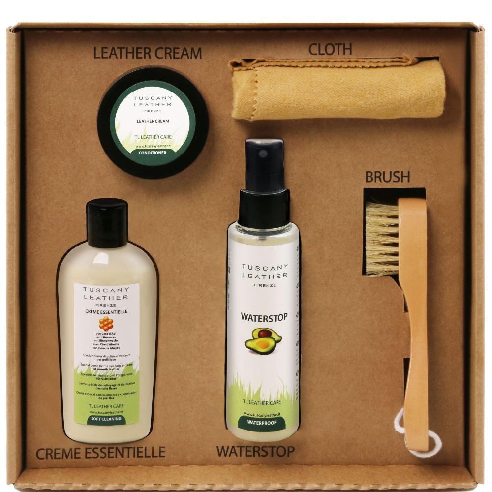 Tuscany Leather Prodotti per la Cura Della Pelle set Completo Offerta San Valentino