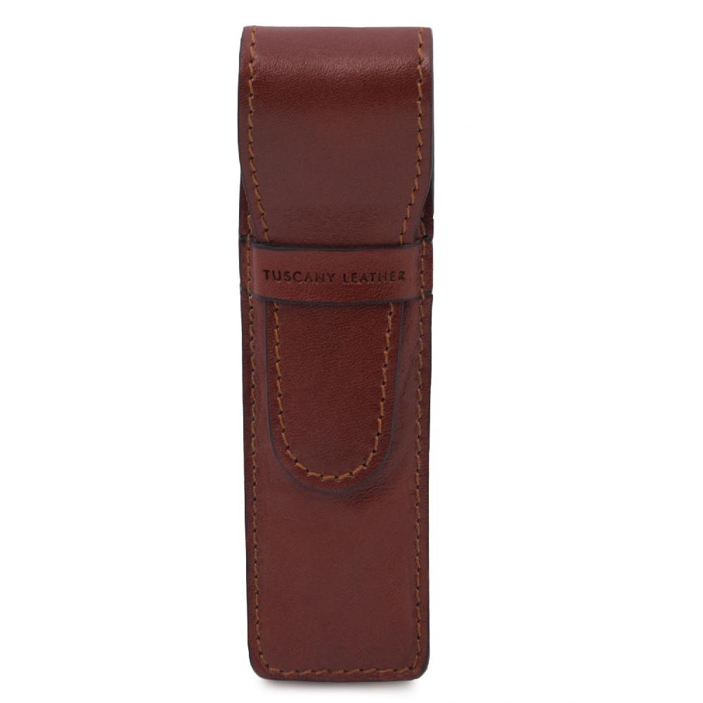Tuscany Leather Esclusivo Porta Penne in Pelle Smaltimento dello stoccaggio