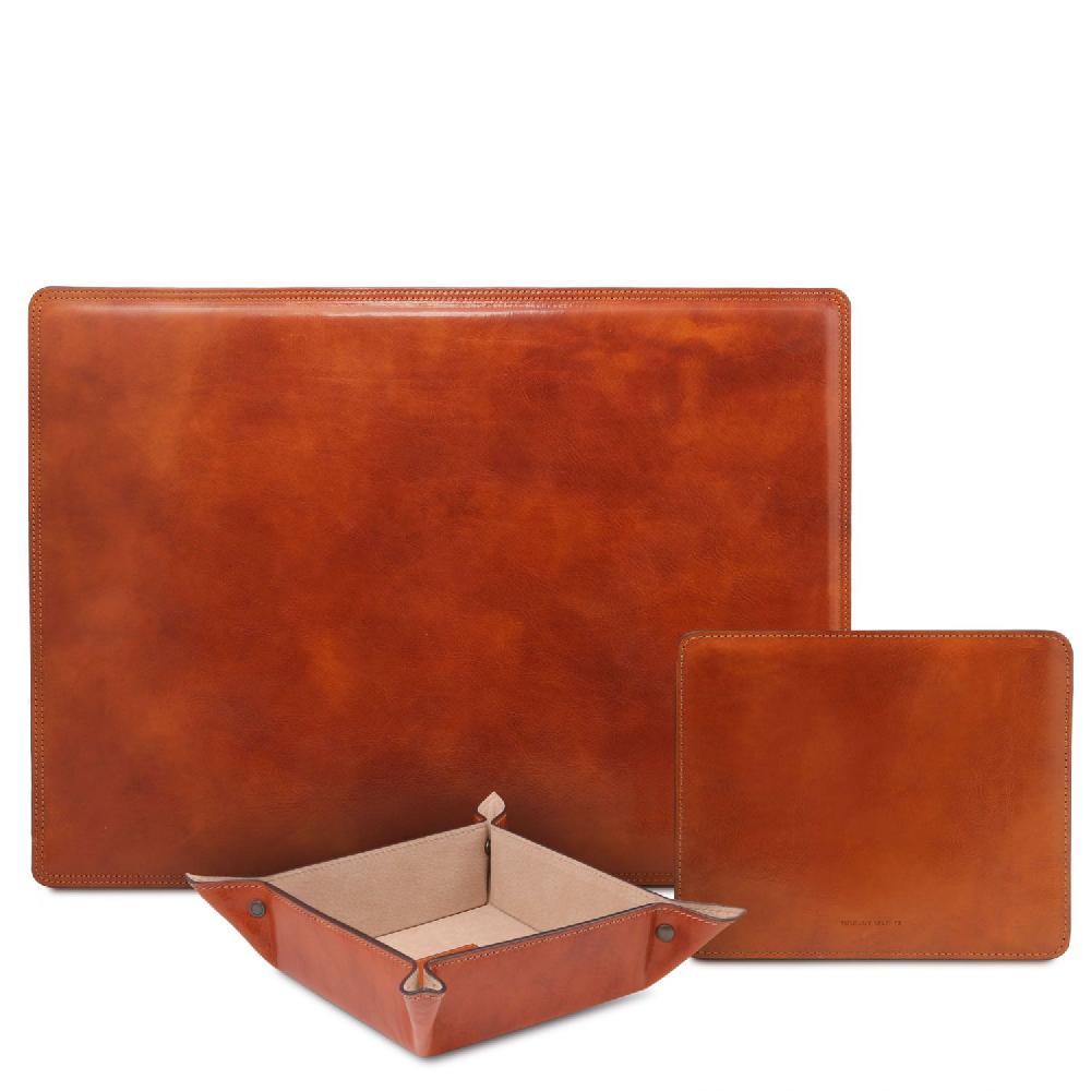 Tuscany Leather Sottomano da Scrivania Tappetino per Mouse e Vuotatasche in Pelle Lightning offer