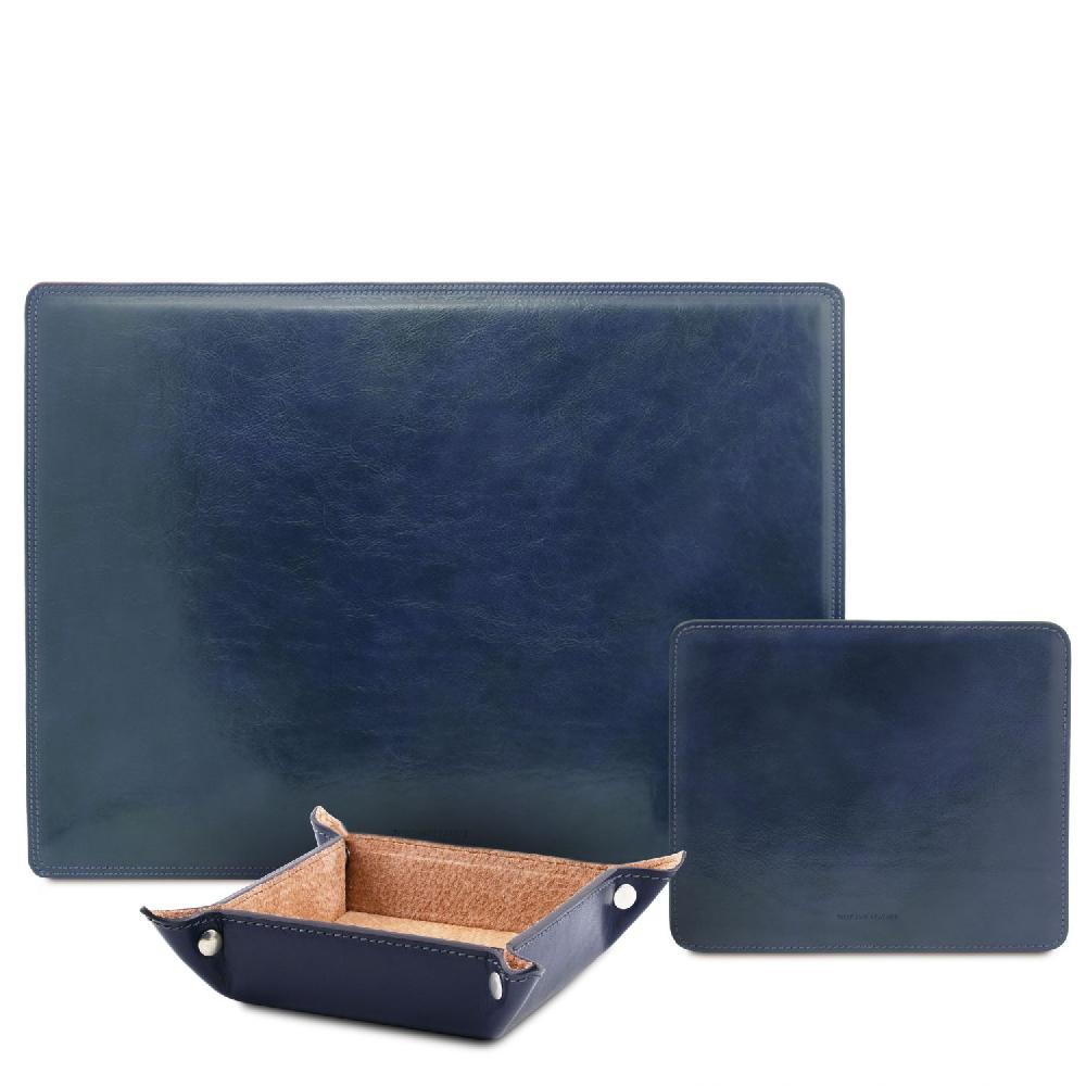 Tuscany Leather Sottomano da Scrivania Tappetino per Mouse e Vuotatasche in Pelle Grandi sconti