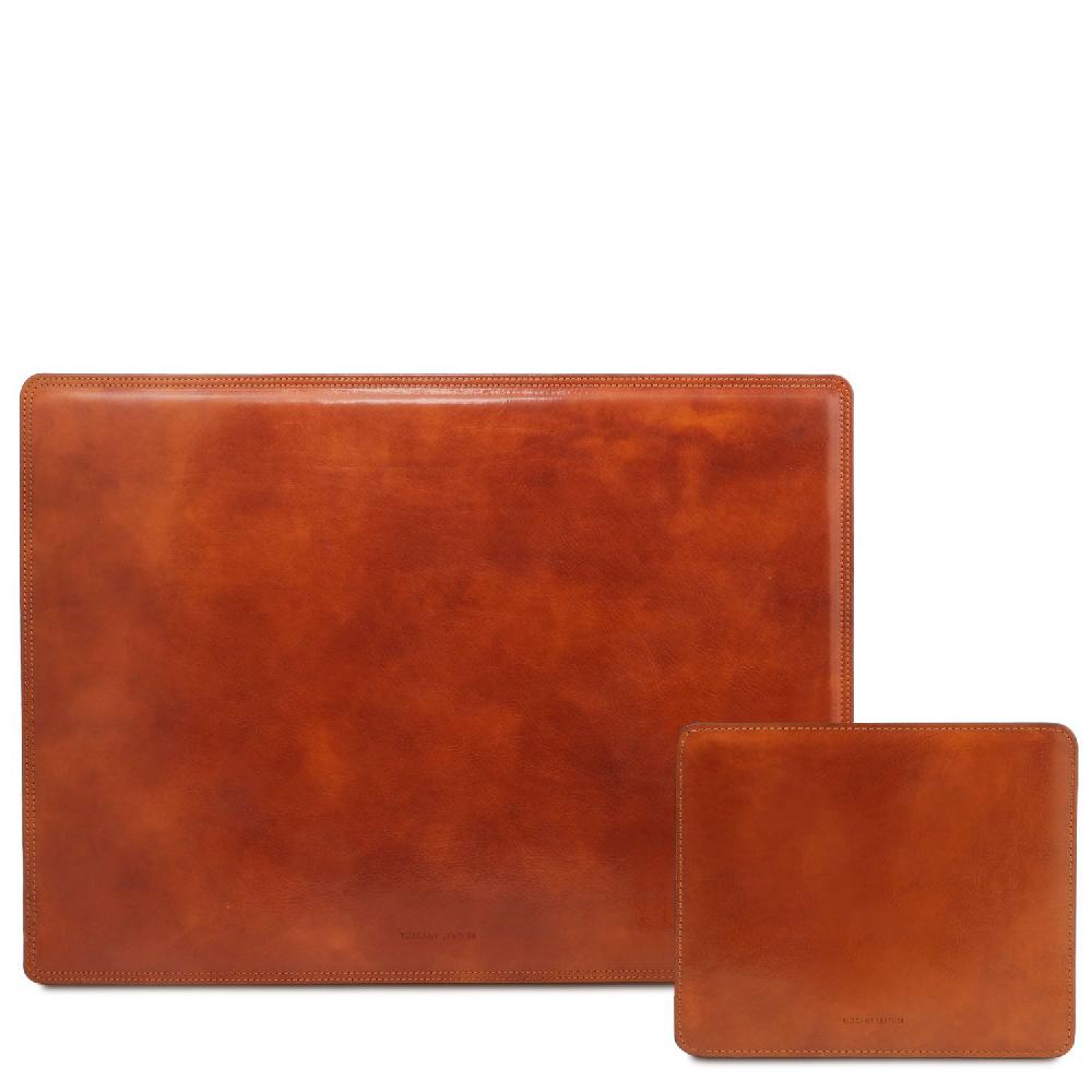 Tuscany Leather Sottomano da Scrivania e Tappetino per Mouse in Pelle Sconti VIP