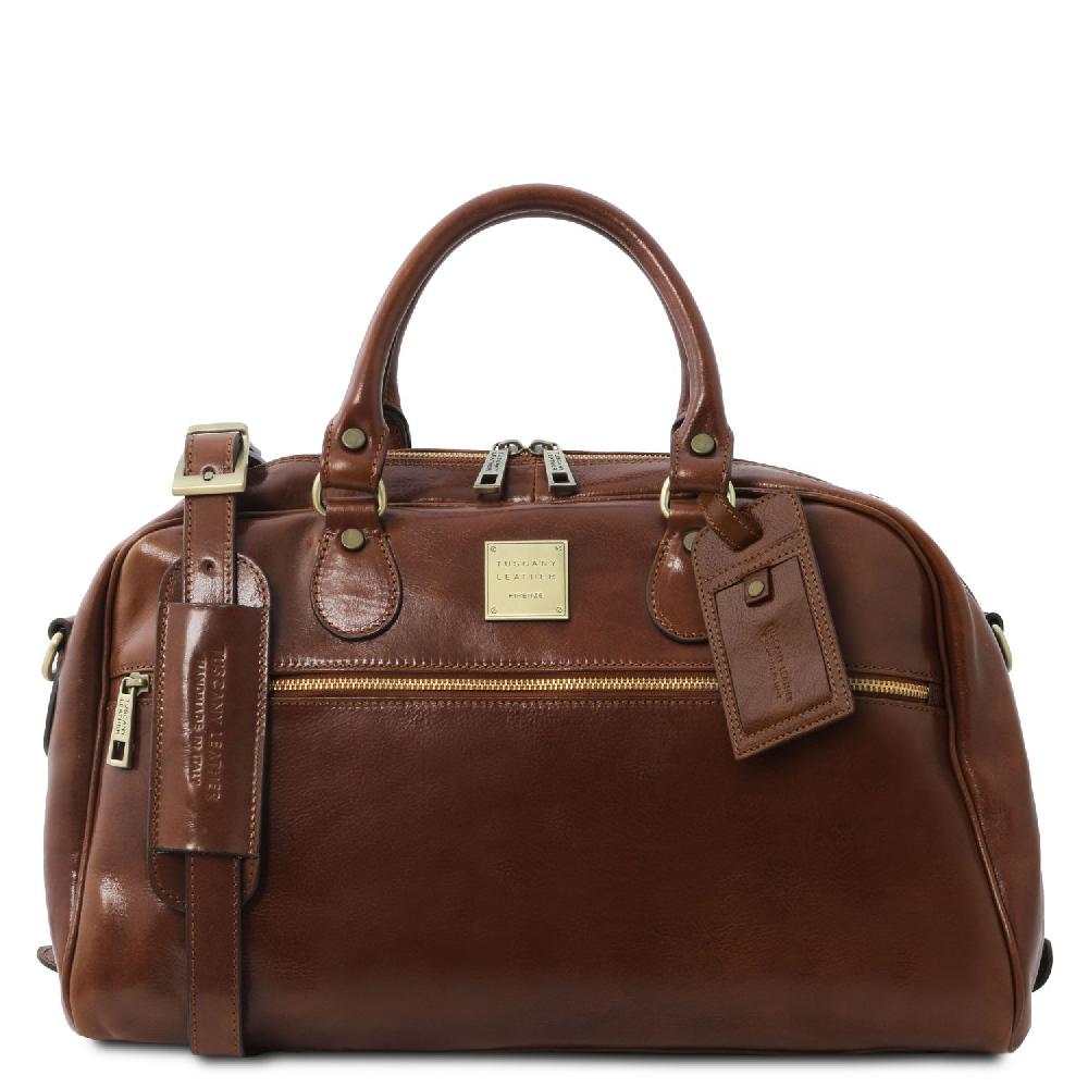 Tuscany Leather Borsone da Viaggio in Pelle - Misura Piccola Ultimi tre giorni