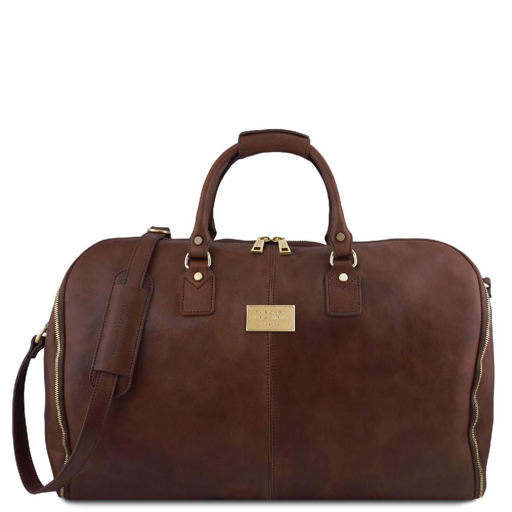 Tuscany Leather Borsone da Viaggio/Porta Abiti in Pelle Fino al 60% di sconto