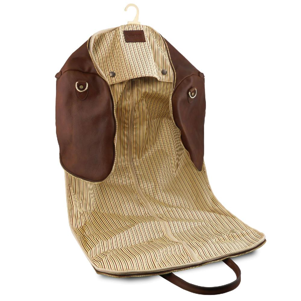 Tuscany Leather Borsone da Viaggio/Porta Abiti in Pelle Fino al 60% di sconto