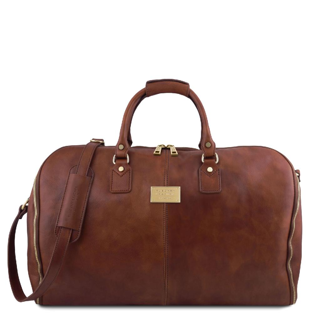 Tuscany Leather Borsone da Viaggio/Porta Abiti in Pelle Fino al 65% di sconto