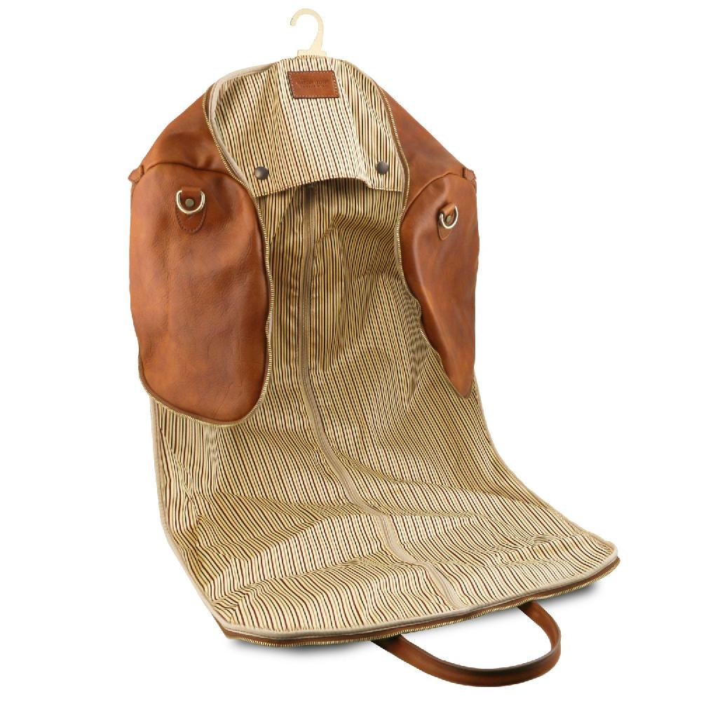 Tuscany Leather Borsone da Viaggio/Porta Abiti in Pelle Only for today