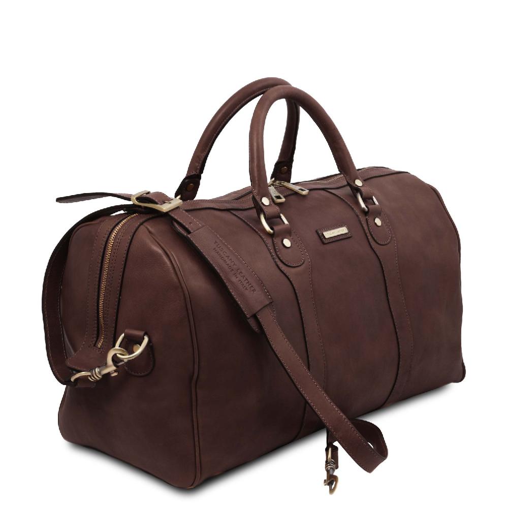 Tuscany Leather Borsone da Viaggio in Pelle Enormi sconti