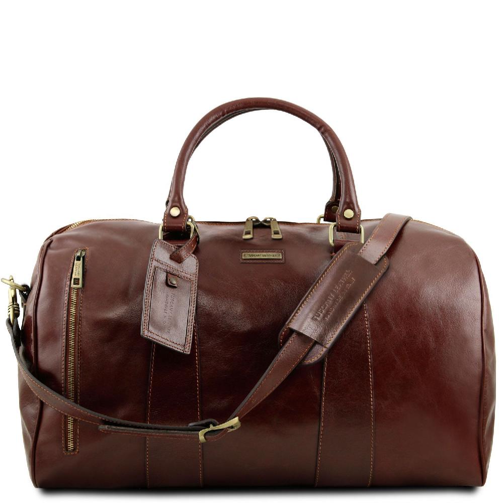 Tuscany Leather Borsone da Viaggio in Pelle - Misura Grande 50% di sconto per tempo limitato