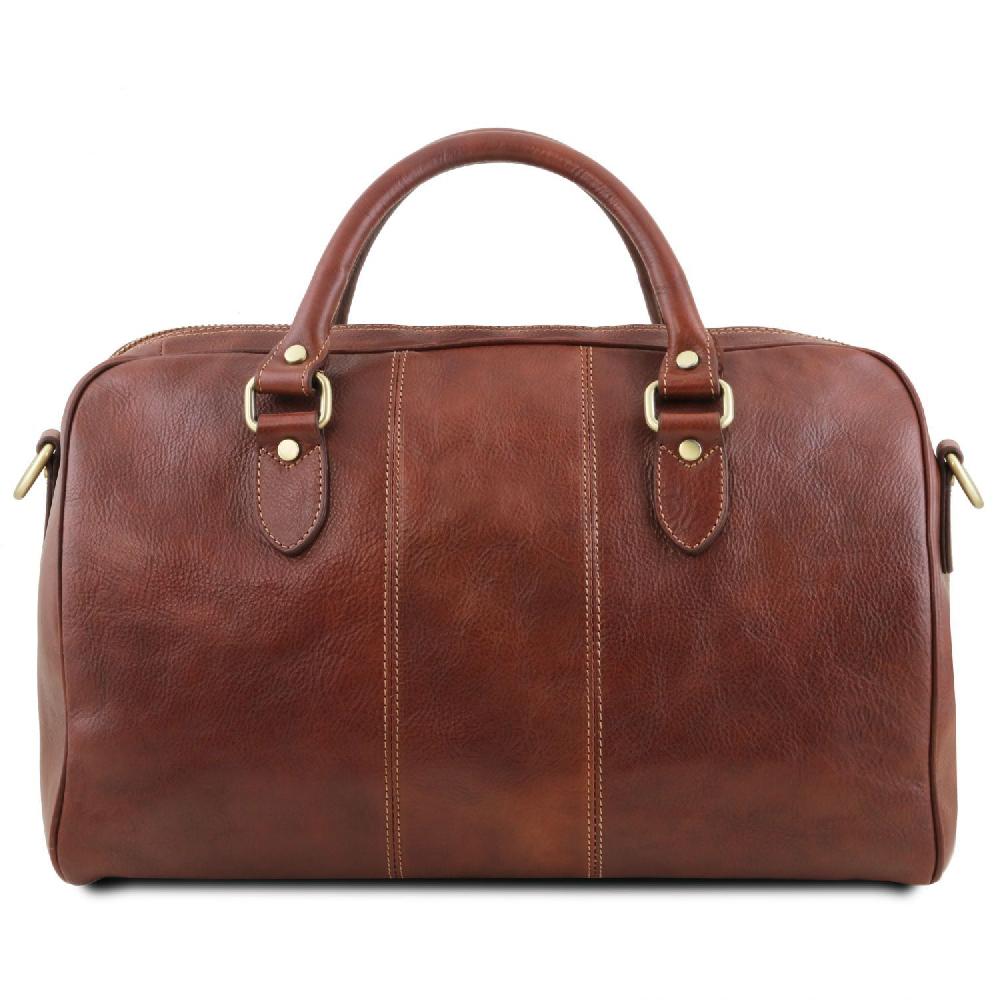 Tuscany Leather Borsone da Viaggio in Pelle - Misura Piccola Italia
