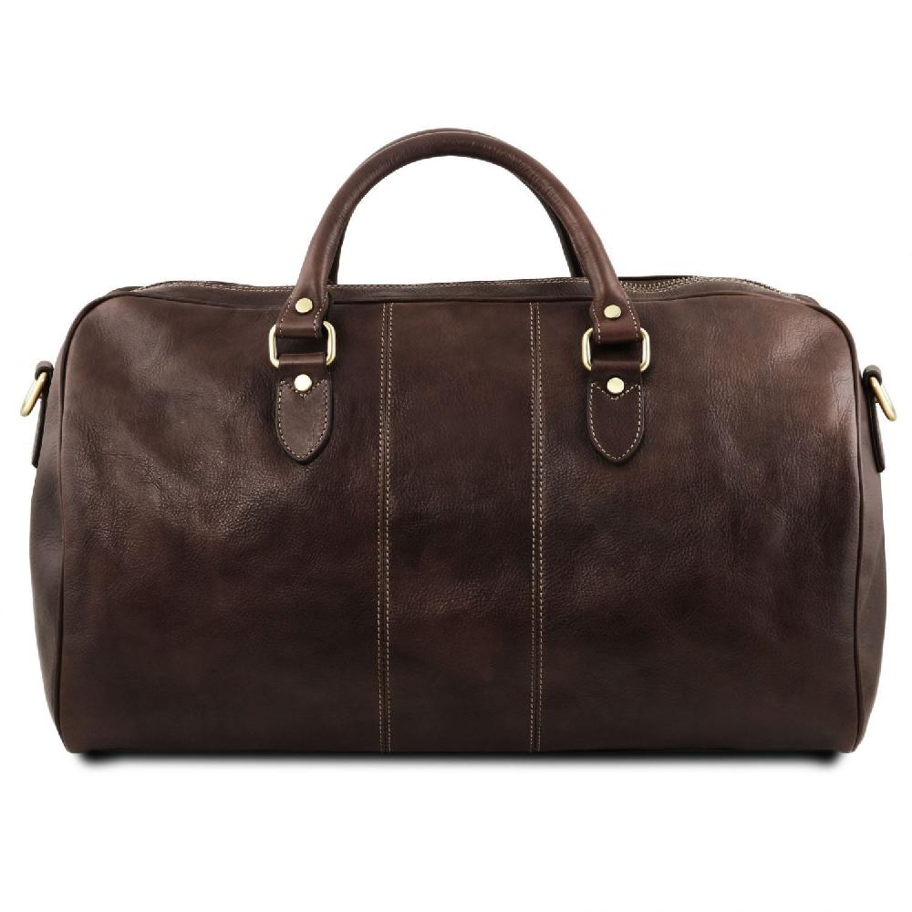 Tuscany Leather Borsone da Viaggio in Pelle - Misura Grande Qualità