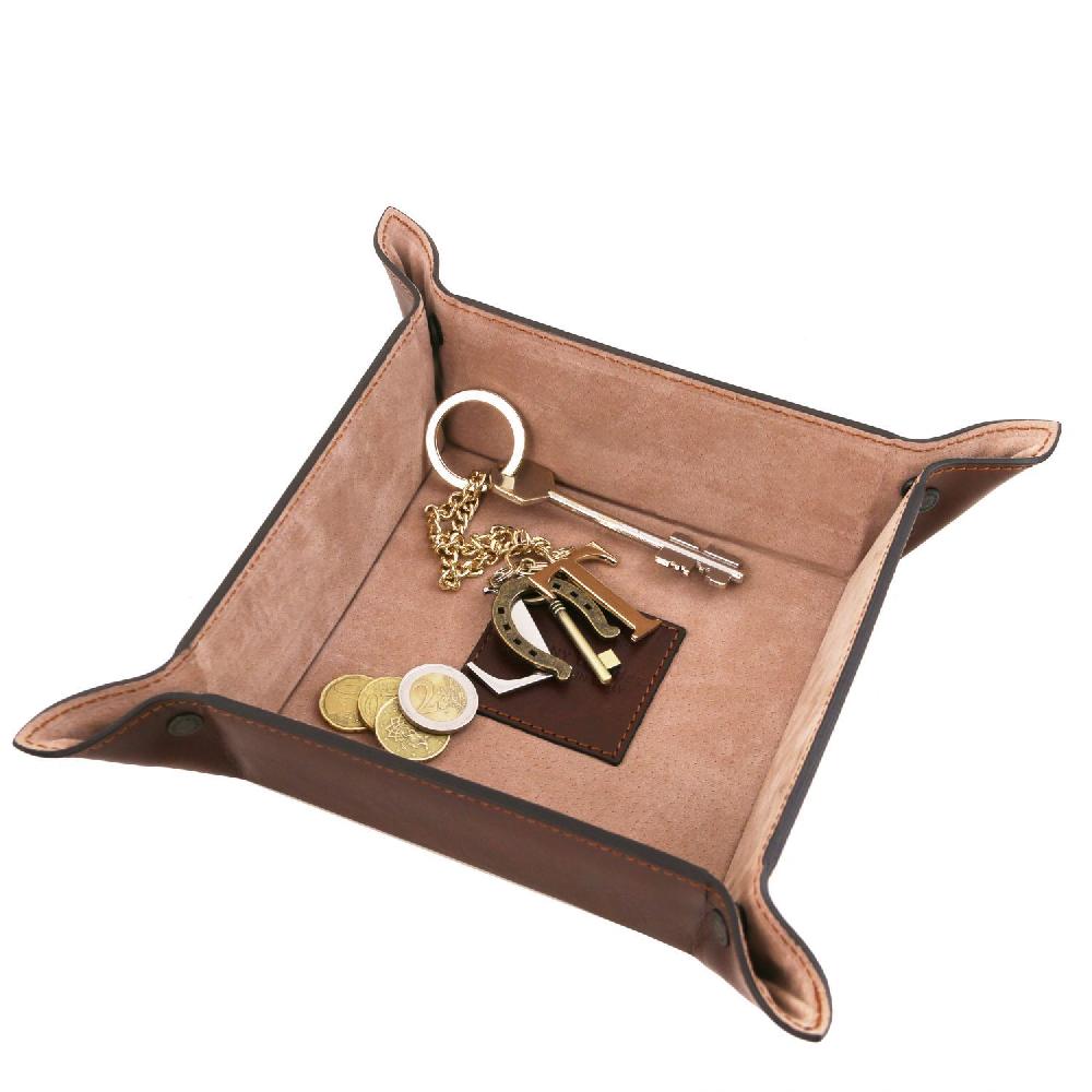 Tuscany Leather Esclusivo Svuotatasche in Pelle Misura Grande Consegna Veloce