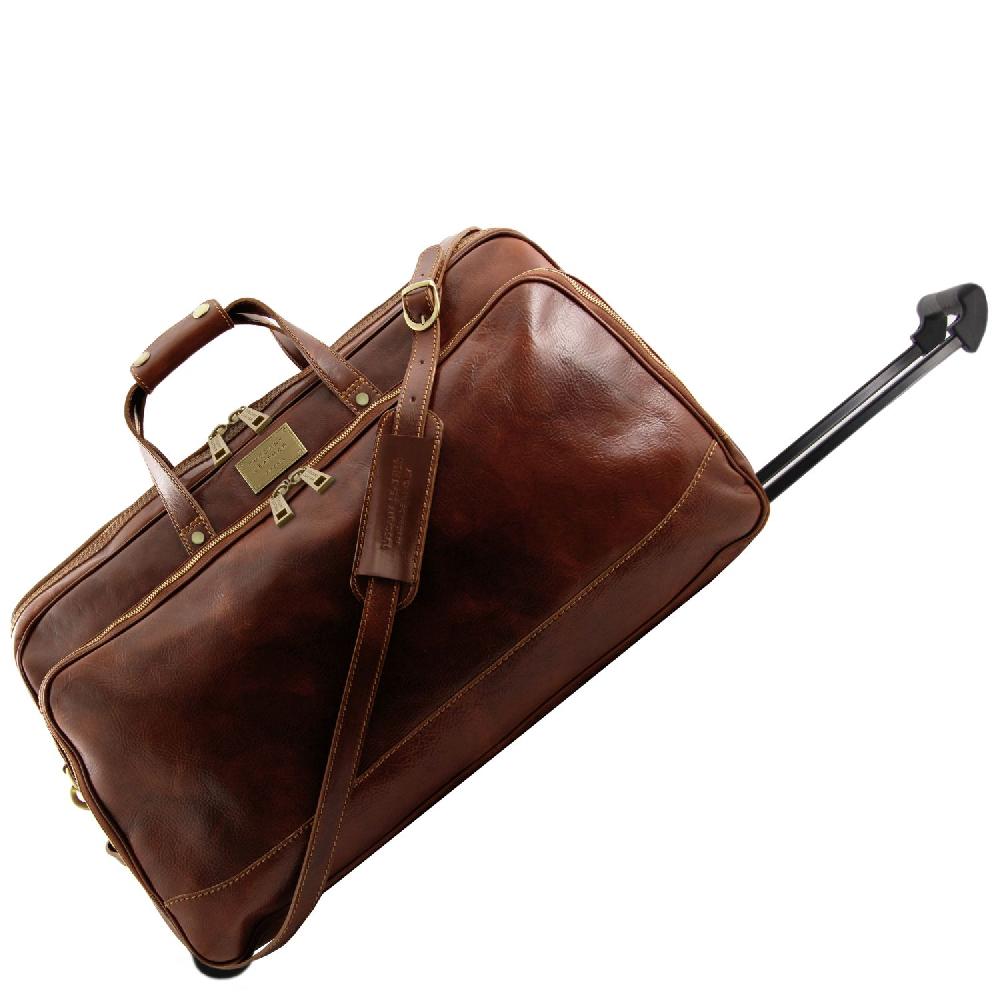 Tuscany Leather Borsa-Trolley in Pelle - Misura Grande Sconto