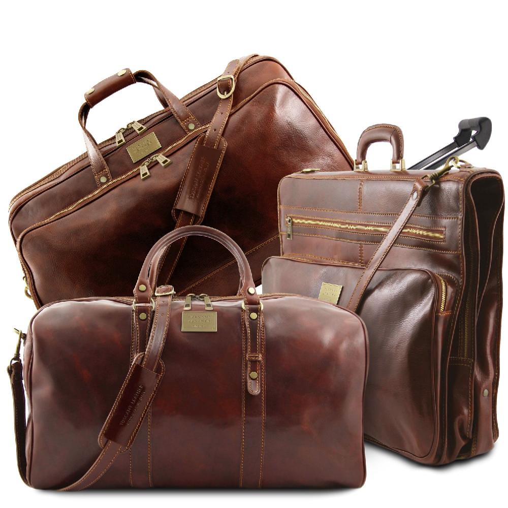 Tuscany Leather Set da Viaggio in Pelle Vendita Calda