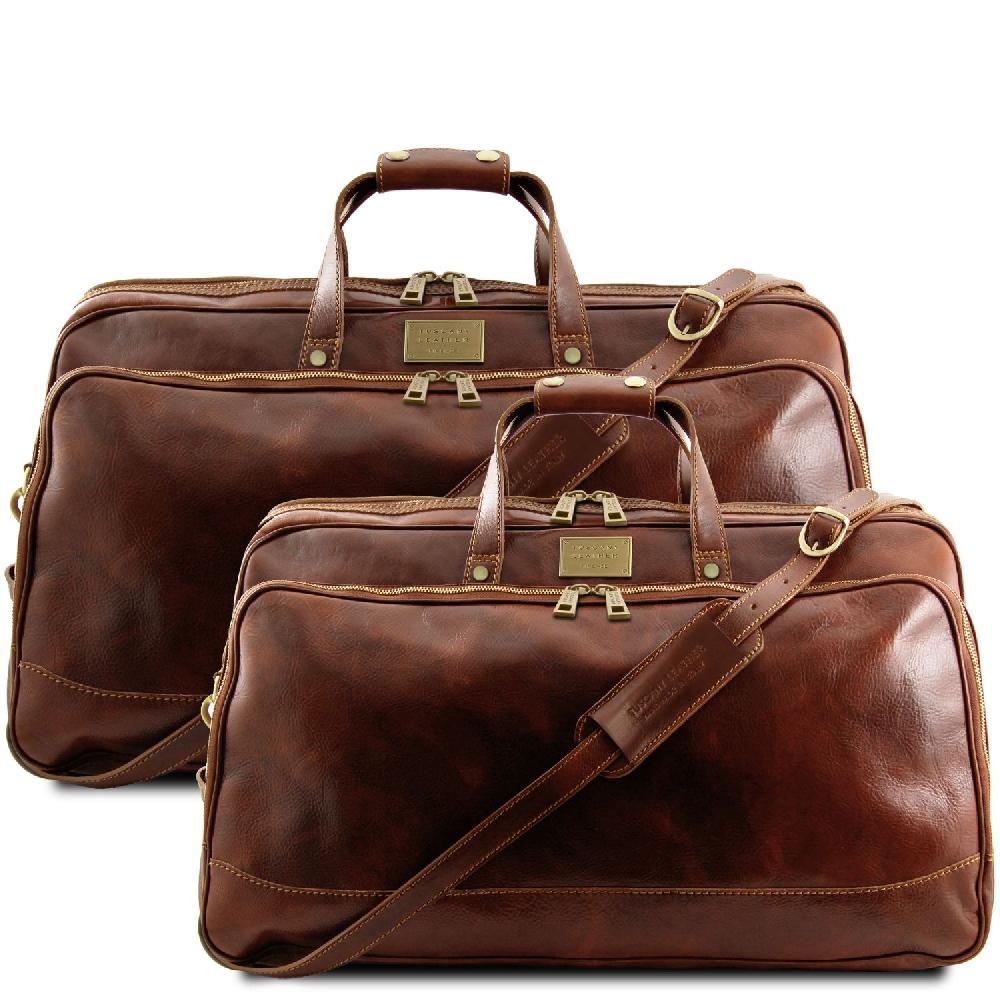 Tuscany Leather Set Trolley da Viaggio in Pelle Negozio online di fabbrica