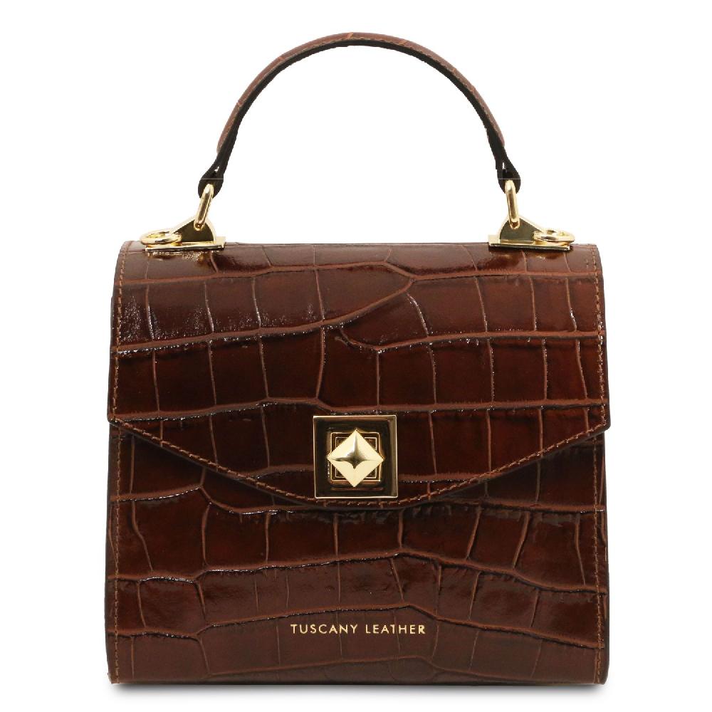 Tuscany Leather Borsa a Mano in Pelle Stampa Cocco Prezzo basso