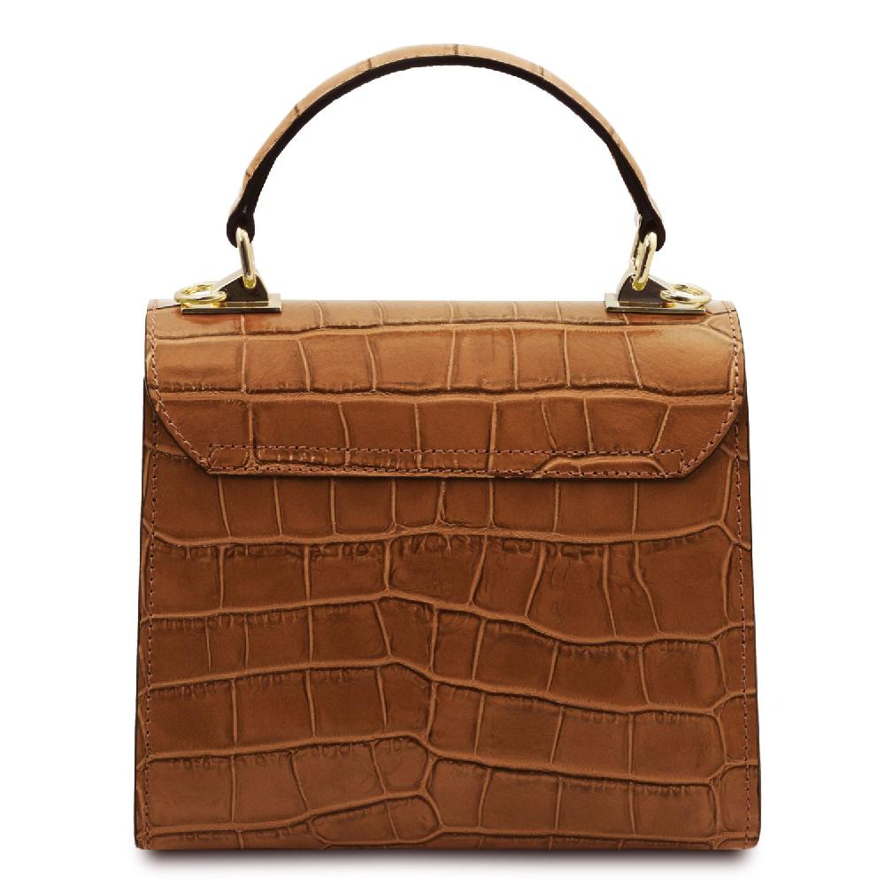 Tuscany Leather Borsa a Mano in Pelle Stampa Cocco Super Saving Price
