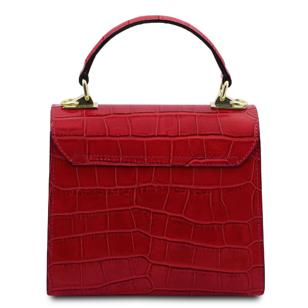 Tuscany Leather Borsa a Mano in Pelle Stampa Cocco Offerta settimanale