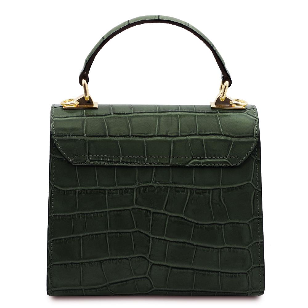 Tuscany Leather Borsa a Mano in Pelle Stampa Cocco Ritorno libero