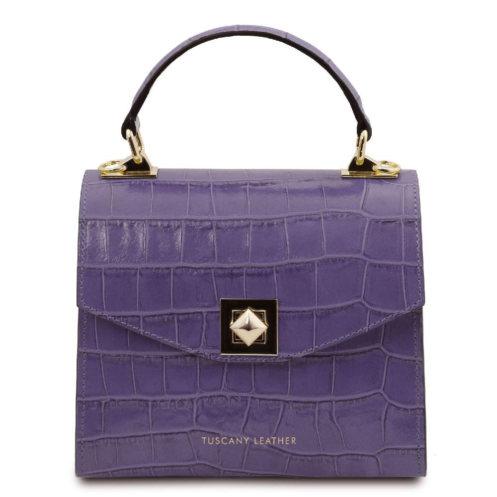 Tuscany Leather Borsa a Mano in Pelle Stampa Cocco Rilascio limitato