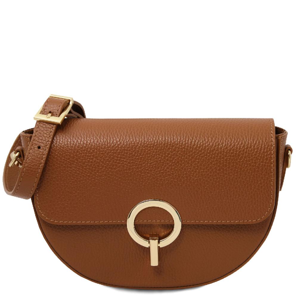 Tuscany Leather Borsa a Tracolla in Pelle Sostegno trimestrale