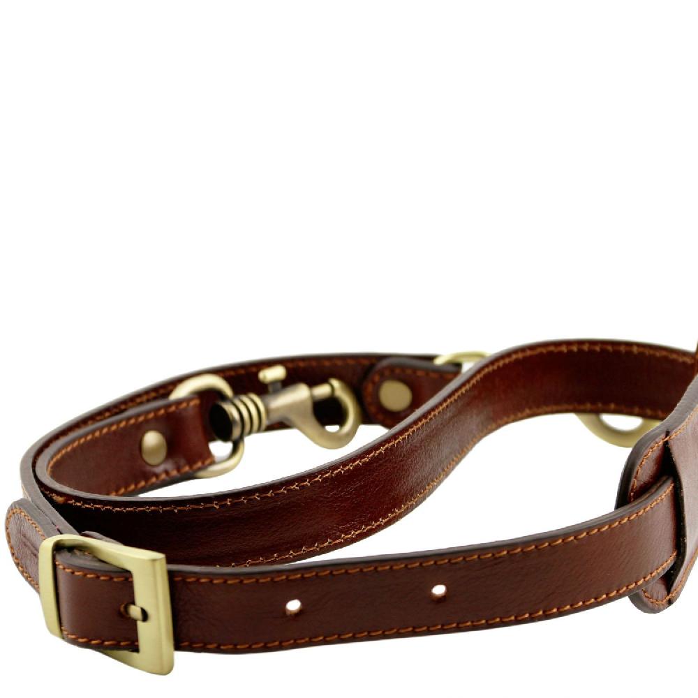 Tuscany Leather Tracolla in Pelle Regolabile Discount Store per i nuovi prodotti