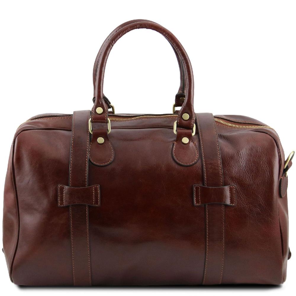 Tuscany Leather Borsone da Viaggio in Pelle con Fibbie - Misura Grande Trasporto libero internazionale