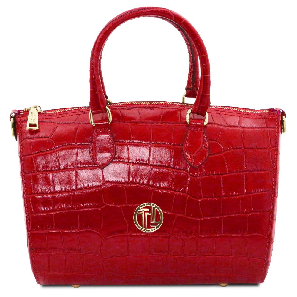 Tuscany Leather Bauletto in Pelle Stampa Cocco Duty-free