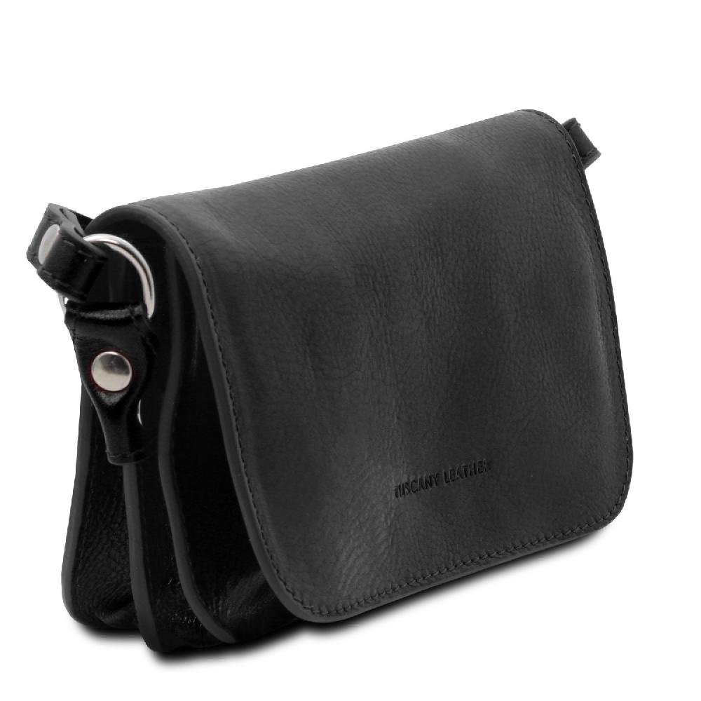 Tuscany Leather Tracollina in Pelle con Pattella Prezzo Ridotto
