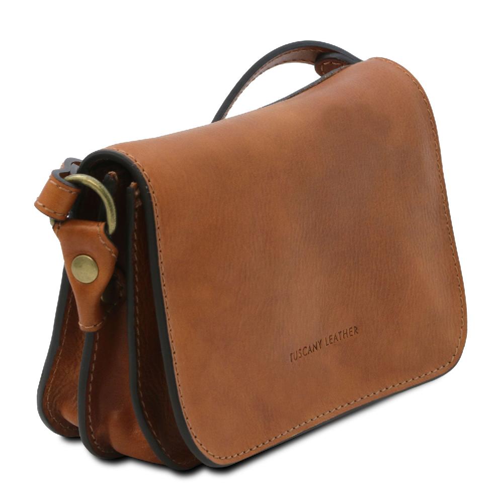 Tuscany Leather Tracollina in Pelle con Pattella Novità