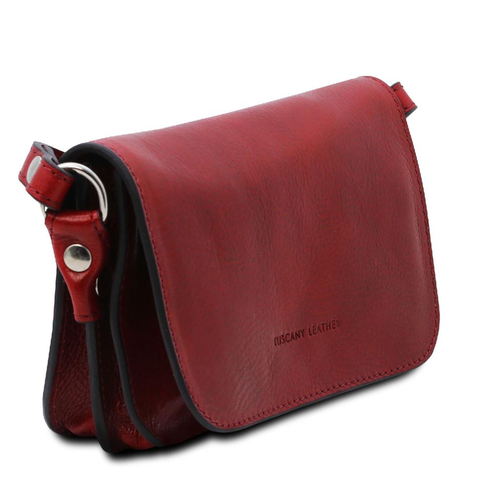 Tuscany Leather Tracollina in Pelle con Pattella Presa