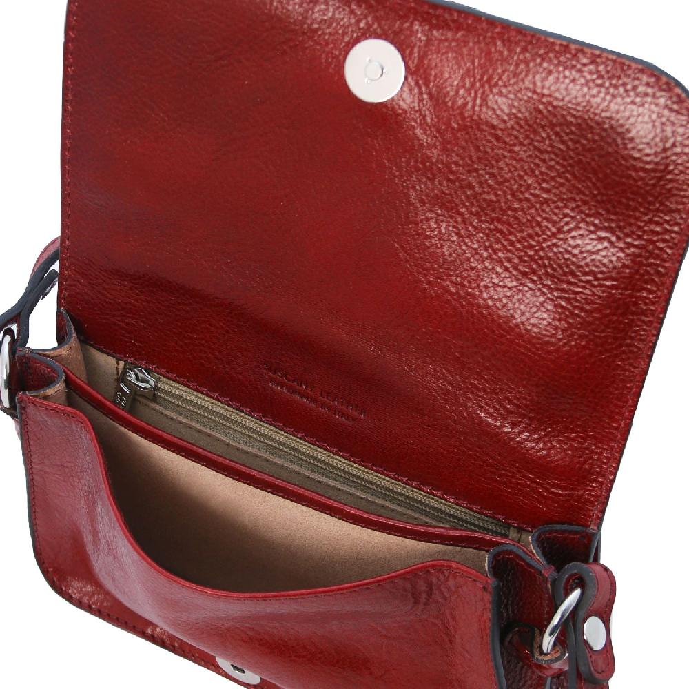 Tuscany Leather Tracollina in Pelle con Pattella Presa