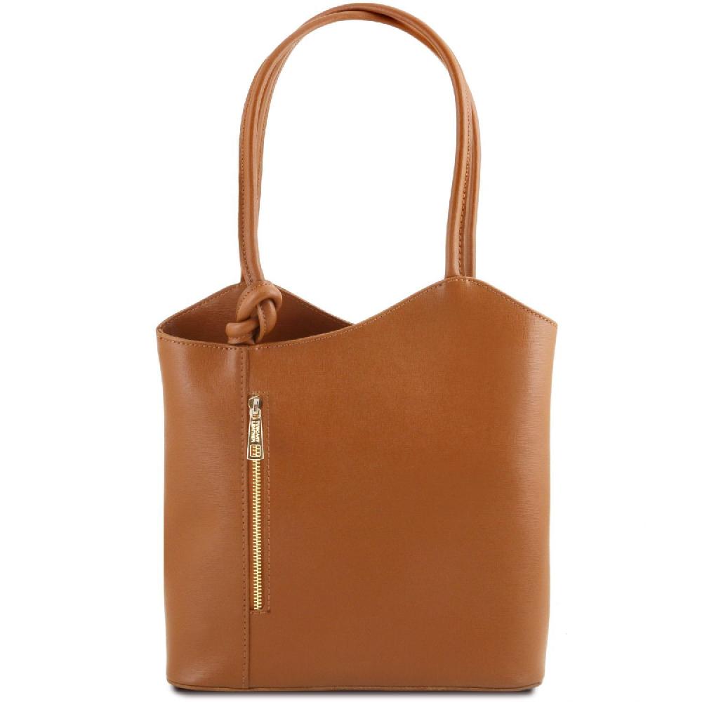 Tuscany Leather Borsa Donna Convertibile a Zaino in Pelle Saffiano Outlet